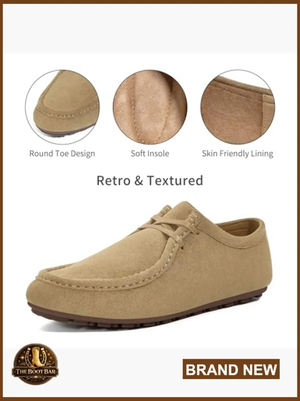 Women's Suede Loafers with Memory Foam, Lace-Up Oxfords for Work & Casual